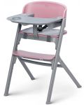 Σετ καρέκλα φαγητού και ξαπλώστρα KinderKraft - Livy και Calmee, ροζ - 2t
