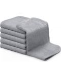Σετ βρεφικές πετσέτες  KeaBabies - Οργανικό μπαμπού, γκρι, 6 τεμάχια - 1t