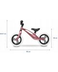 Ποδήλατο για ισορροπία Lionelo - Bart, ροζ μεταλλικό - 4t