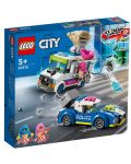 Κατασκευαστής Lego City - Αστυνομική καταδίωξη με φορτηγό παγωτού (60314) - 1t