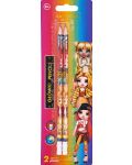 Σετ μολύβια γραφίτη Astra Rainbow High - HB, 2 τεμάχια - 1t