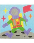 Σετ για ζωγραφική με χρωματιστή άμμο Andreu toys - Διάστημα - 3t