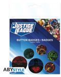 Σετ Κονκάρδες ABYstyle DC Comics: Justice League - Logos - 8t