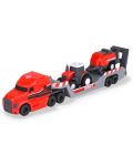 Σετ Dickie Toys - Φορτηγό μεταφοράς με τρακτέρ Massey Ferguson - 2t