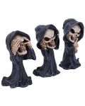 Σετ αγαλματίδια Nemesis Now Adult: Humor - Three Wise Reapers, 11 cm - 4t