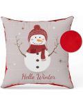 Χριστουγεννιάτικο μαξιλάρι χιονάνθρωπος Amek Toys  - Happy winter	 - 1t