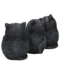 Σετ αγαλματίδια Nemesis Now Adult: Humor - Three Wise Fat Cats, 8 cm - 3t