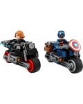 Κατασκευαστής LEGO Marvel Super Heroes - Μοτοσικλέτες Captain America και Black Widow (76260) - 3t