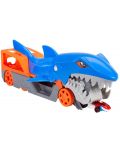 Σετ  Mattel Hot Wheels -Μεταφορέας αυτοκινήτου καρχαρίας, με 1 αυτοκίνητο - 4t