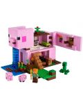 Κατασκευαστής Lego Minecraft - Το Σπίτι των Γουρουνιών (21170) - 2t