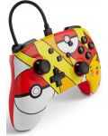 Controller PowerA - Enhanced,ενσύρματο, για Nintendo Switch, Pokemon: Pikachu Pop Art - 2t