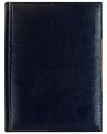 Δερμάτινο σημειωματάριο-ατζέντα  Lemax Novaskin - A5, σκούρο μπλε, Standart - 1t