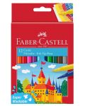 Σετ μαρκαδόροι Faber-Castell - Κάστρο, 12 χρώματα - 1t