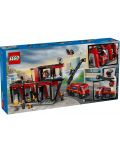 Κατασκευαστής LEGO City - Πυροσβεστικός σταθμός με πυροσβεστικό όχημα (60414) - 2t