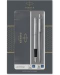 Σετ πένα Parker Jotter Stainless Steel -  Με στυλό, επάργυρο - 1t