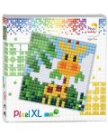 Δημιουργικό σετ με εικονοστοιχεία Pixelhobby - XL, Καμηλοπάρδαλη - 1t