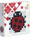 Δημιουργικό σετ με εικονοστοιχεία Pixelhobby - XL, Πασχαλίτσα - 1t