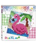 Δημιουργικό σετ με εικονοστοιχεία Pixelhobby - XL, Φλαμίνγκο - 1t