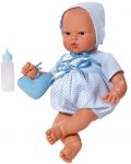 Κούκλα μώρο Asi - Κόκε, με μπλε κουστουμι και τσαντάκι, 36 εκ - 1t