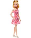 Κούκλα  Barbie Fashionista - Με φόρεμα με λουλούδια - 4t