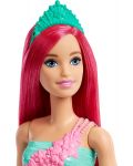 Κούκλα  Barbie Dreamtopia - Με σκούρα ροζ μαλλιά - 2t