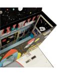 Κουτί παιχνιδιών Floss & Rock - Διάστημα, με ξύλινες φιγούρες - 5t