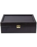 Κουτί για πιόνια σκακιού Manopoulos -ξύλινο, μαύρο, 17 x 11,7 εκ - 1t