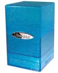 Κουτί καρτών Ultra Pro Satin Tower - Glitter Blue (100+ τεμ.) - 1t