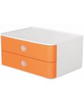 Κουτί με 2 συρτάρια  Han - Allison smart, πορτοκαλί - 1t