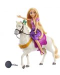 Κούκλα Disney -Ραπουνζέλ με άλογο - 2t