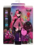 Κούκλα Monster High -Draculaura, με κατοικίδιο και αξεσουάρ - 3t