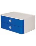 Κουτί με 2 συρτάρια Han - Allison smart, μπλε - 1t