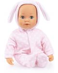 Κούκλα με ήχους Bayer - Anna Baby, ανοιχτό ροζ κουνελάκι, 38 cm - 3t