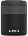 Κουτί για φαγητό και ποτό Kambukka - Bora, 600 ml, μαύρο ματ - 1t