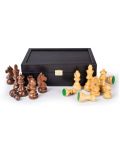 Κουτί για πιόνια σκακιού Manopoulos -ξύλινο, μαύρο, 17 x 11,7 εκ - 2t