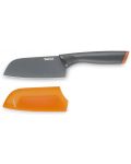 Μαχαίρι κουζίνας Tefal - Fresh Kitchen Santoku, K2320614, 12 cm, γκρι/πορτοκαλί - 3t