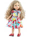 Κούκλα Paola Reina Amigas - Κάρλα, με πολύχρωμο φόρεμα με φρούτα, 32 εκ - 1t