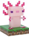 Φωτιστικό Paladone Games: Minecraft - Axolotl Icon - 2t