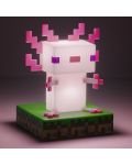 Φωτιστικό Paladone Games: Minecraft - Axolotl Icon - 4t