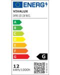 LED Απλίκα Vivalux - Dafne, IP 20, 12 W, 230 V, μαύρο  - 3t