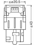 LED Λάμπες αυτοκινήτου Osram - LEDriving, SL, Amber, W21W, 1.3W, 2 τεμάχια, κίτρινο - 4t