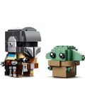 Κατασκευαστής Lego Brickheads - The Mandalorian και το παιδί (75317) - 4t