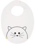 Σαλιάρα Lassig - Λευκό γατάκι - 1t