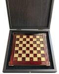 Πολυτελές χειροποίητο σκάκι Manopoulos, 20 х 20 cm, μπορντό - 1t