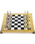 Πολυτελές σκάκι Manopoulos - Αναγέννηση, μαύρο,36 x 36 cm - 1t