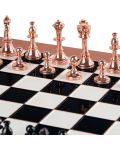 Σκάκι πολυτελείας Manopoulos - Staunton, μαύρο και χάλκινο, 36 x 36 - 5t