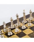 Πολυτελές σκάκι Manopoulos - Staunton,καφέ και χρυσό, 44 x 44 εκ - 4t