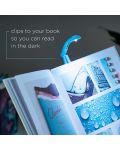 Μικρό έγχρωμο φωτιστικό βιβλίου- γαλάζιο - 3t