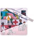 Μαγικές κάρτες Floss&Rock -Color with water, Fun Hospital - 4t