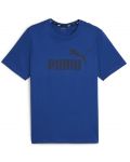 Ανδρικό μπλουζάκι Puma - Essentials Logo Tee , μπλε - 1t